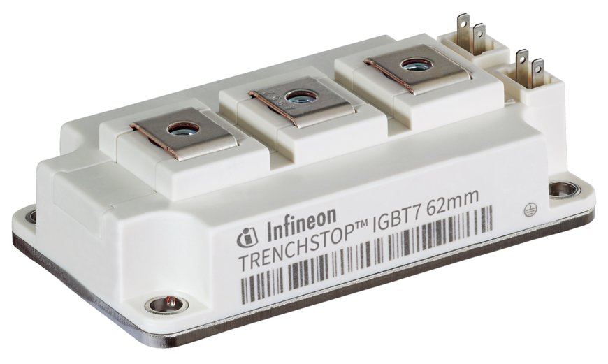 Flexibilität trifft auf erhöhte Leistungsdichte und Leistung: Infineon erweitert 62mm-Portfolio um 1200 V IGBT7 mit neuem maximalen Nennstrom